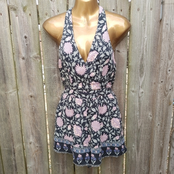 AEO Boho Floral Romper Size Xxs - Picture 3 of 13